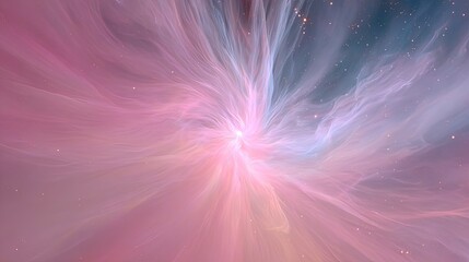 Abstract Pink Space Nebula