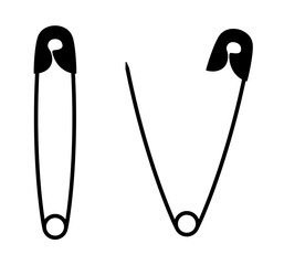 vector of a safety pin.
