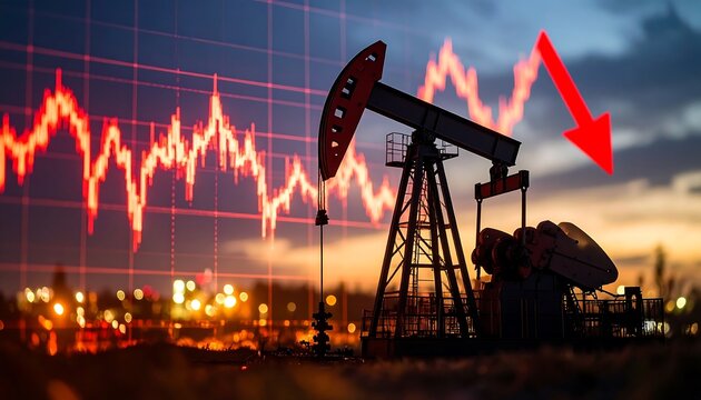 Oil prices decline at night