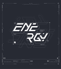 Modern Digital Cyber Poster with Neon Lights, Abstract Elements, and Futuristic Feel