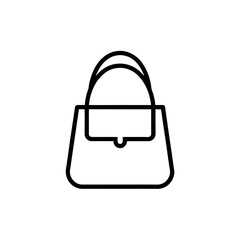 Handbag vector icon representing stylish fashion accessory and daily essentials