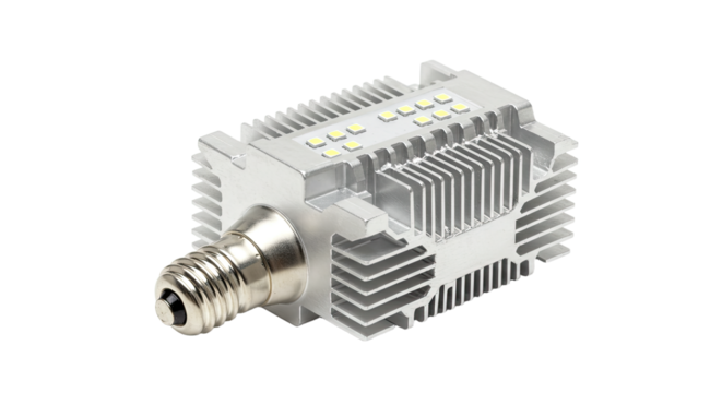 HighPower LED Light Bulb with Aluminum Heatsink.