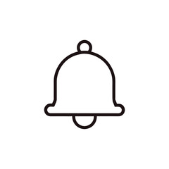 Notification bell vector icon for alerts updates and reminder notifications