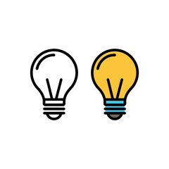 Smart light bulb vector icon symbolizing energy efficient lighting solution