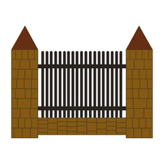 Gate Fence Illustration