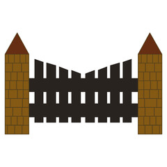 Gate Fence Illustration