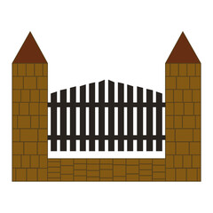 Gate Fence Illustration