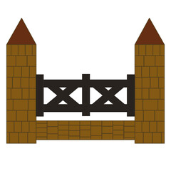 Gate Fence Illustration