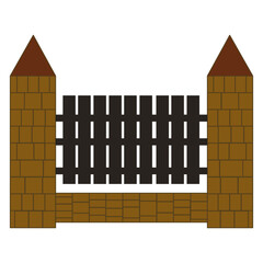 Gate Fence Illustration