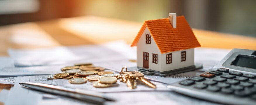 The house representing financial planning and investment opportunities in real estate.