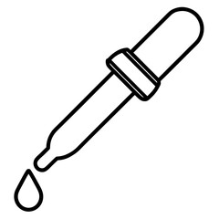 Dropper icon an white background