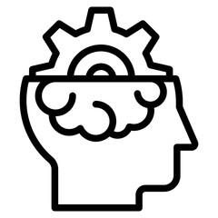 Management creativity icon in vector illustration