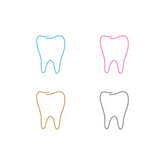 Dental Clinic, Dentist Tooth Logo Sign Symbol

