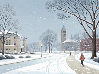 winter in the city generative AI