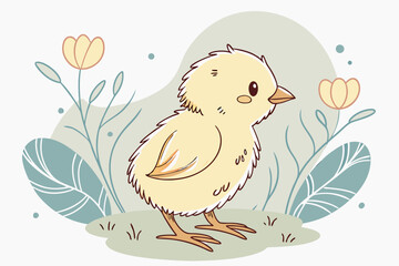 Artistic Watercolor Chicken for Easter Decor
