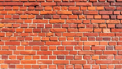 Red orange brick wall texture with white mortar red bricks orange bricks
