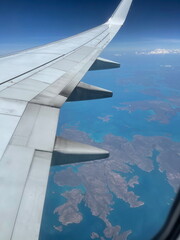 view from airplane window