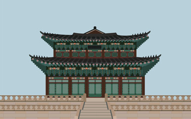 경복궁 근정전 일러스트