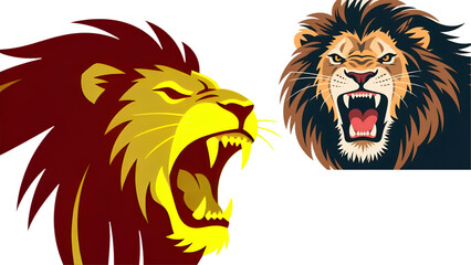 lion head vector