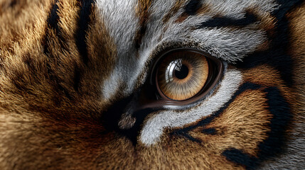 Tiger Eye Wildlife Nature Predator Animal Closeup Fur Orange Brown Striped Focus Wild Mammal Vision Sharp Powerful Eyes Texture Detail Macro Face Expression Instincts Biodiversity Safari Mysterious