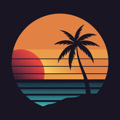  tropical sunset background   