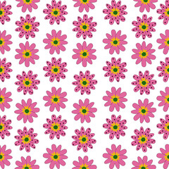 seamless pattern with flowers