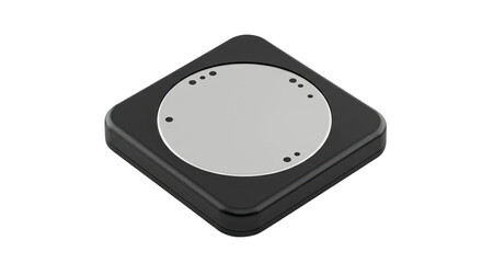 Modern Black Electronic Device Isolated.