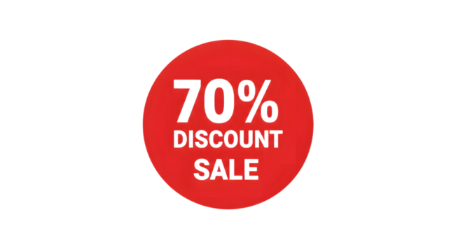 70 percent Discount sale