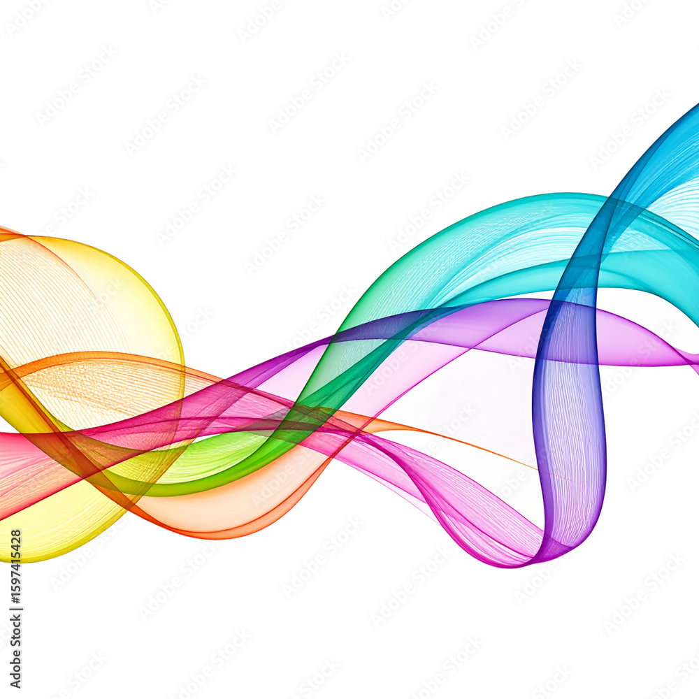 Poster colorful abstract background with flowing waves, dynamic lines, and a vibrant light swirl pattern, p