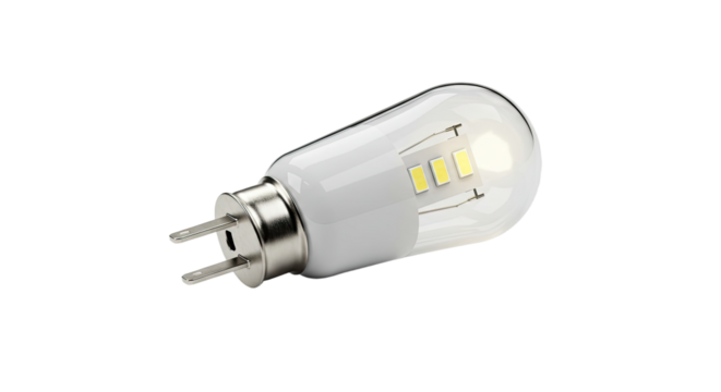 Modern LED Light Bulb with Base.