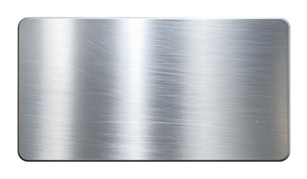 Round steel plate isolated on transparent background