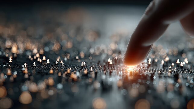 A digital interface reacts to touch as social icons animate outward, visualizing real-time network interactions and social feedback loops.