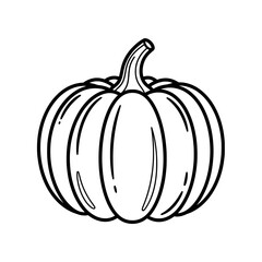 Pumpkin outline for autumn harvest and seasonal celebrations