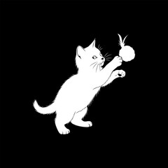 Pet Animal Small Cat Illustration not AI it's my won creator 