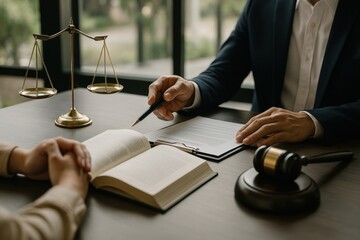Legal consultation justice decision.