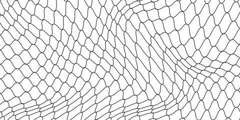 Abstract fishing nets. Seamless pattern for sportswear or soccer goal, volleyball net, basketball hoop, hockey modern