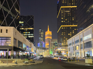 Doha, Qatar - July 08, 2025: Doha Roads and traffic west bay Doha Qatar
