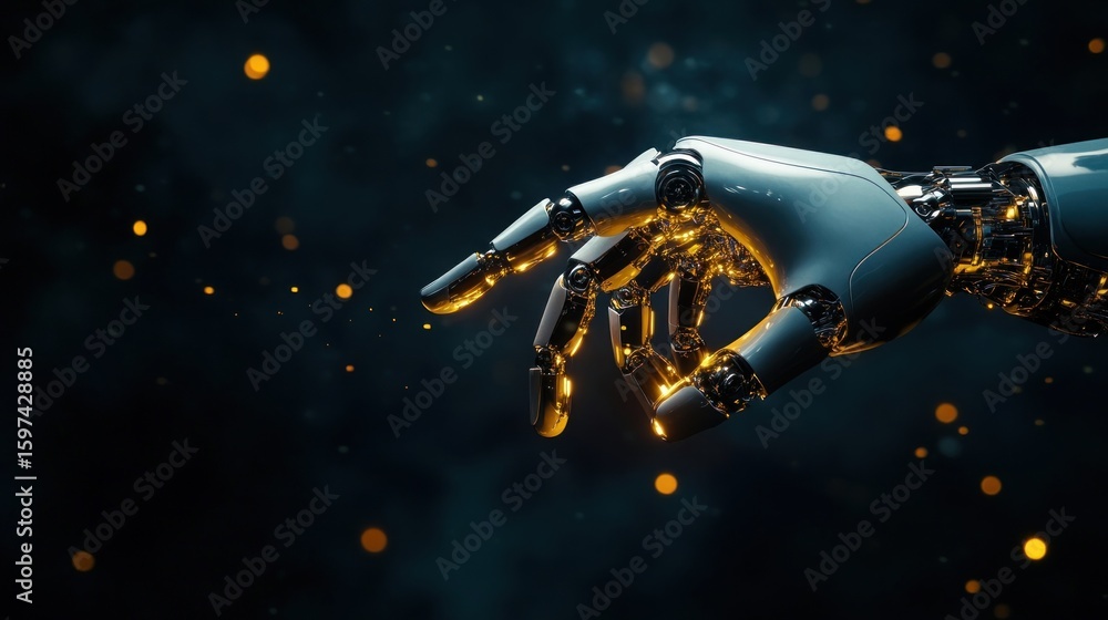 Poster artificial intelligence robot technology artificial.