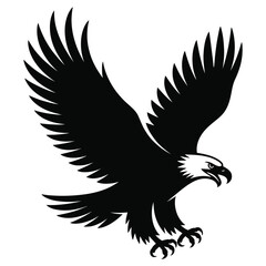 eagle in a white background