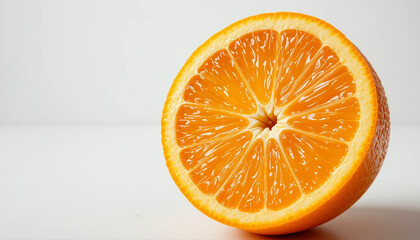 Juicy Orange Slice  Half Cut  Vitamin C  Citrus Fruit  Healthy Food