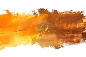 Abstract Gold and Orange Paint Strokes Texture Background