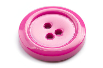 Pink button with three holes sewing craft supply