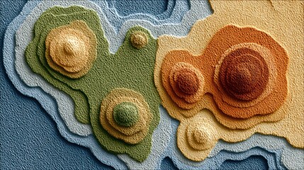 Abstract landscape terrain