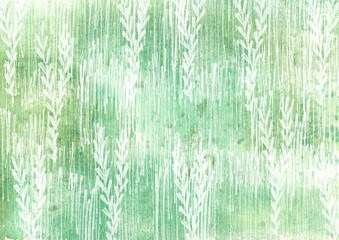 Fototapeta premium Organic texture in watercolor grunge style for printing. Botanical pattern, ecological texture, abstract poster, ecology of the planet. Green is a positive, soothing eco background.