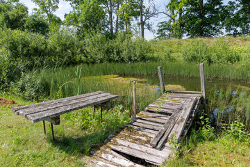 Fototapeta premium Dilapidated Wooden Dock