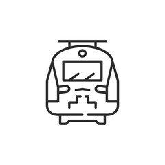 Train icon. Simple train icon for social media app and web design. Vector illustration