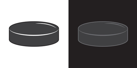 Hockey Puck Filled Icon