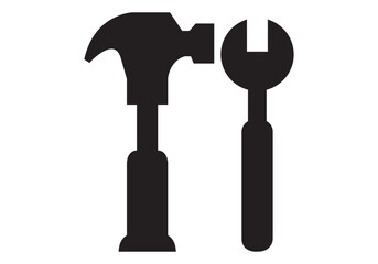 set of tools vector illustration