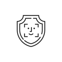 Security icon. Simple security icon for social media, app and web design. Vector illustration