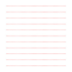 Red writing lines.